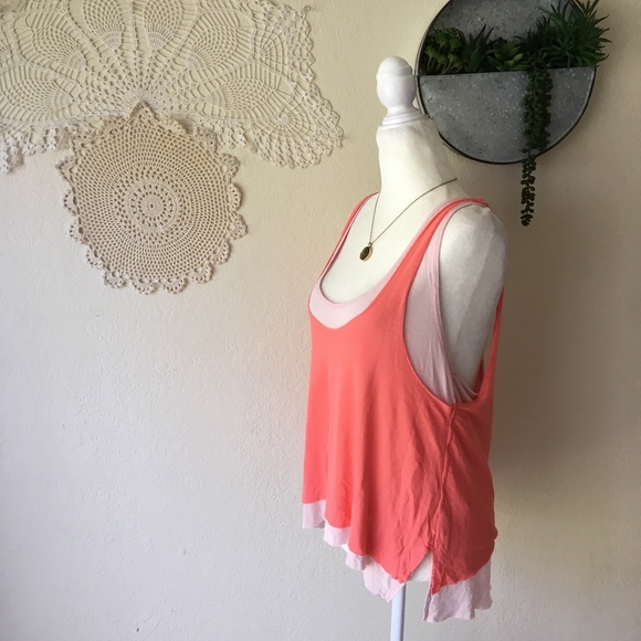 Free People Karmen double layer linen blend tank - Picture 2 of 8